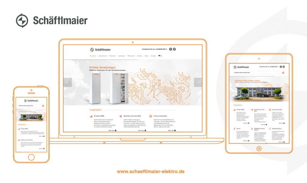 Mockup der neuen Website